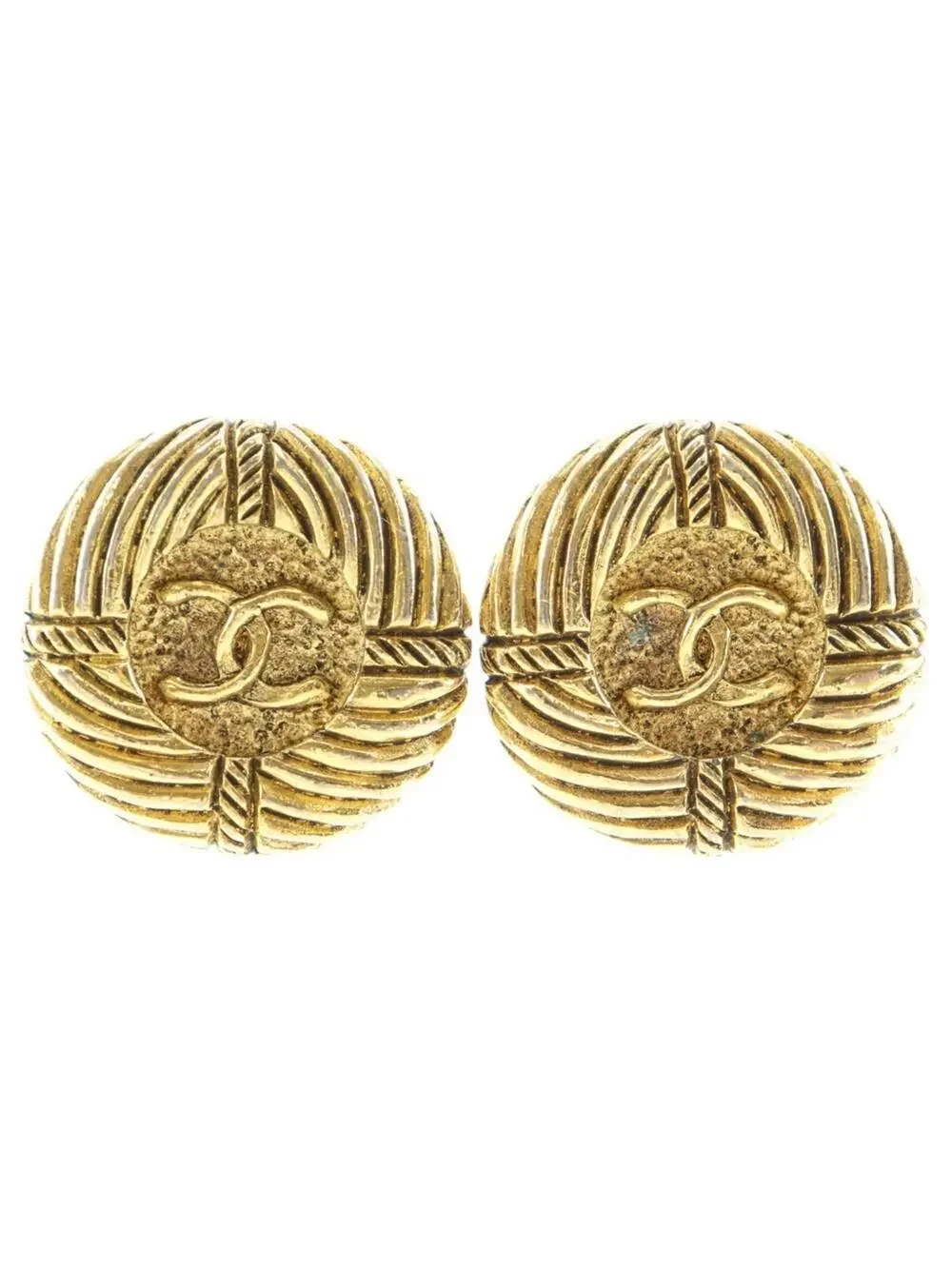 Chanel Cc Logo Clip-On Earrings Gold- #246682C80B
